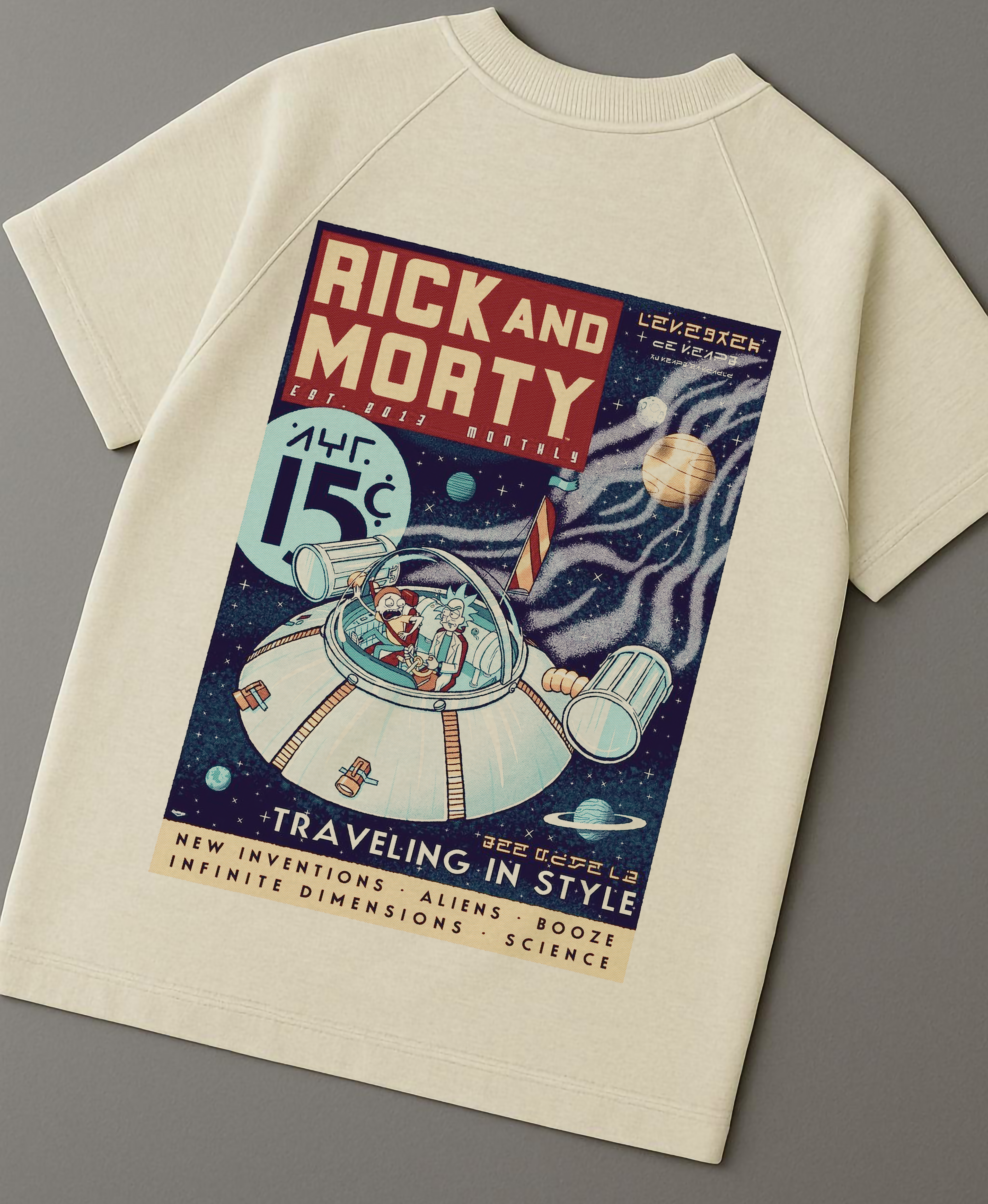 Rick N Morty Raglan T-shirt