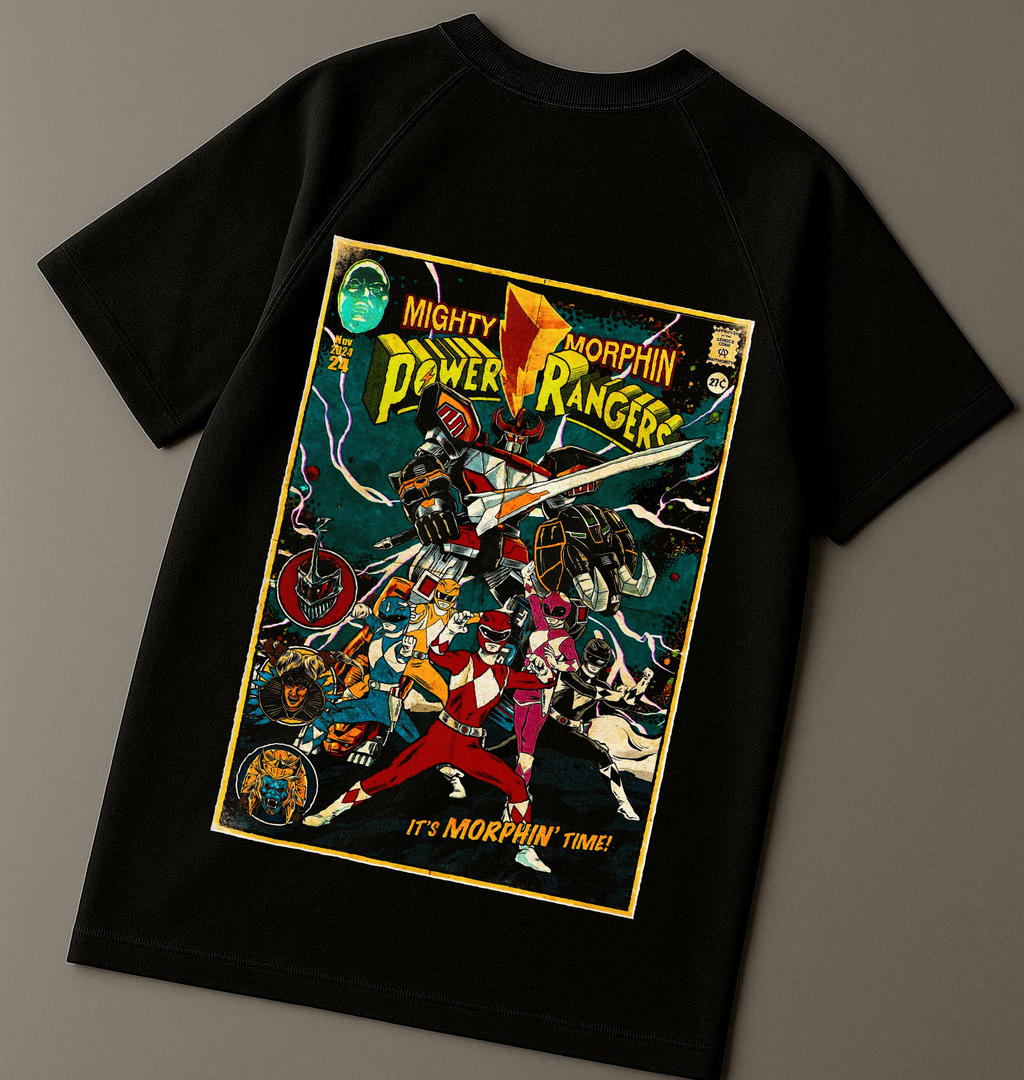 Power Rangers Raglan T-shirt